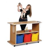 Monarch Music Trolley - 2 x Shelves and 3 x Extra Deep Storage Trays