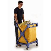 70 kgs Folding Laundry Trolley with PVC Sack