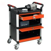 Utility Trolley Cabinet with Lockable Drawers