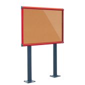 Shield Exterior Post Mounted Showcase Notice Boards - Bolt-down Posts
