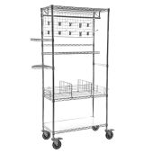 Boltless Chrome and Epoxy Coated Wire Shelving Accessories