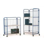 Folding Roll Container Shelf Trolleys