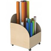 Mobile Art Paper Roll Storage Trolley