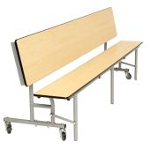 Mobile Convertible Folding School Table and Benches - 3 in 1