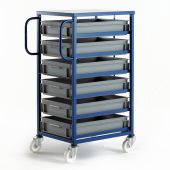 Mobile Tray Racks with Shallow Trays