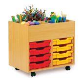 Monarch Book Storage Unit with Kinderboxes & Trays