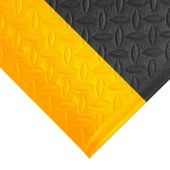 Orthomat Diamond Safety Mat - Black with Yellow Edge