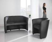 London Leather Tub Chairs - 24 Hr Delivery