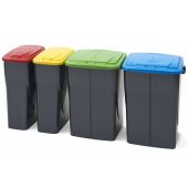 Push Lid Recycling Bin - 45 and 25 Litre