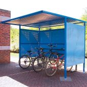 Traditional Cycle Shelters with Perforated Sides