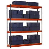 TUFF Shelving Kit with Mixed Euro Containers