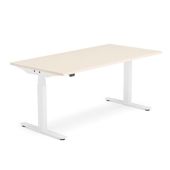 Modulus Straight Height Adjustable Desk - White Frame
